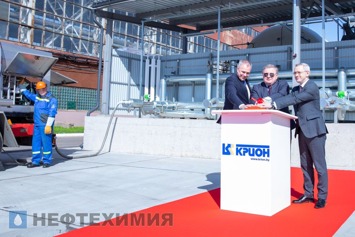 В ОАО «КРИОН» введен в эксплуатацию парк криогенных резервуаров общей вместимостью 500 м3 для хранения дополнительного объема жидкого кислорода